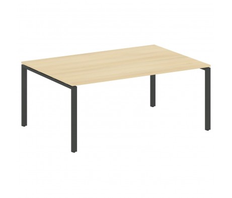 Переговорный стол (1 столешница) на П-образном м/к 180x123,5x75 Metal System