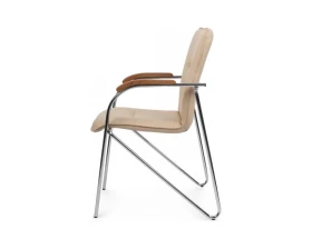 Стул Самба с деревянными подлокотниками SMB-02H Хром гальв. images