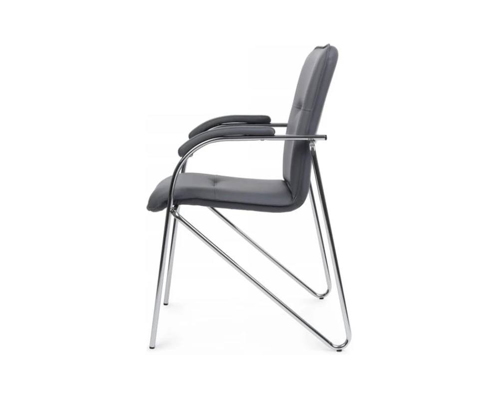 Стул Самба с мягкими подлокотниками SMB-01H Хром гальв.