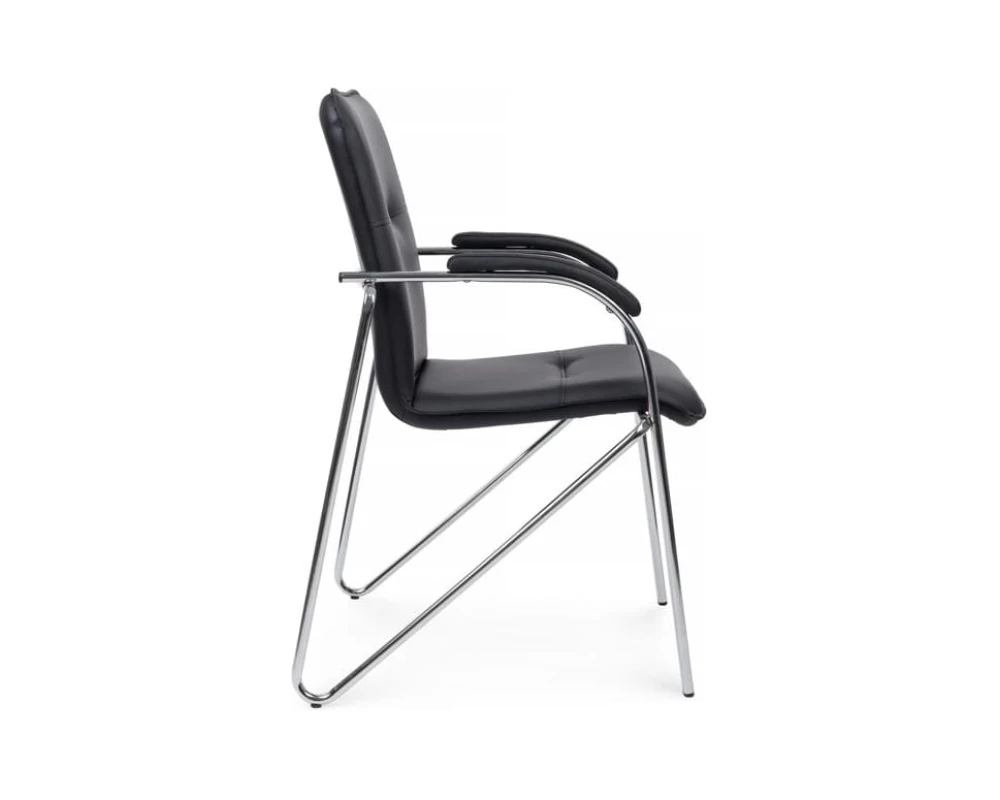 Стул Самба с мягкими подлокотниками SMB-01H Хром гальв.