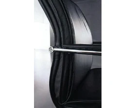 Кресло ЛОНДОН В, кожа, хром images