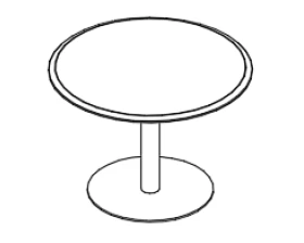 Стол для переговоров круглый 110 на опоре-колонне Alta images
