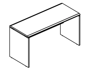 Стол письменный 70x100 на каркасе ДСП (2 скоса) Alta images