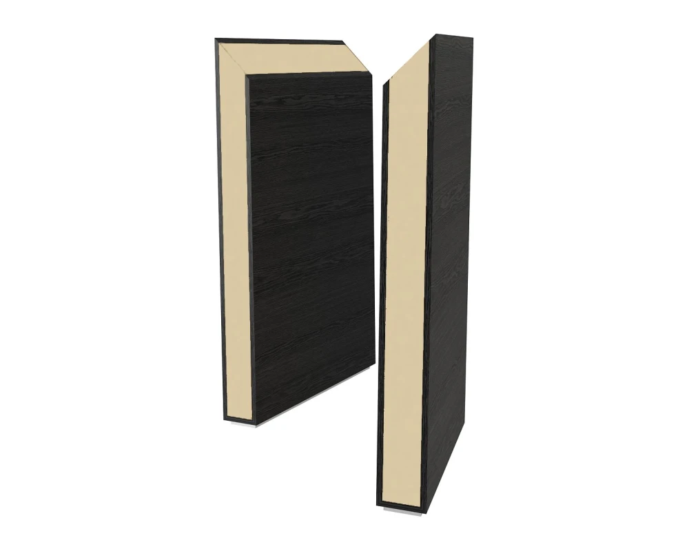 Боковина шкафа с декоративной вставкой 80 мм полуглянцевая/лакированная 80х450х1410 Belesa