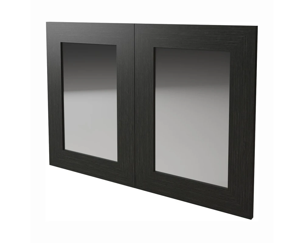 Дверь для шкафа со стеклом полуглянцевая/лакированная 920х20х630 Belesa