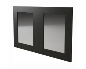 Дверь для шкафа со стеклом полуглянцевая/лакированная 920х20х630 Belesa images