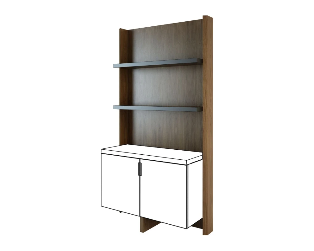 Высокая задняя стенка шкафа матовая 1015 x 445 x 2020 Freeport