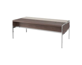 Стол руководителя с лючком справа, матовый, кожа 1840х1000х750 Gallery images