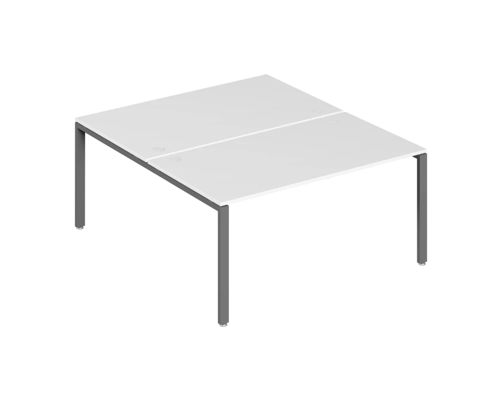 Бенч-система на 2 места 160x147x75 Тренд Метал / Trend Metal Белый