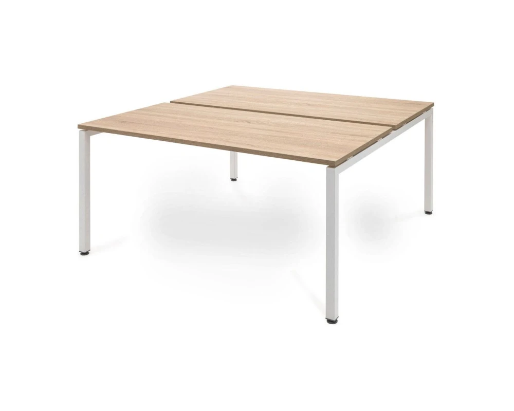 Бенч 2 рабочих места 138x139x75 Tour Дуб калифорния/Белый