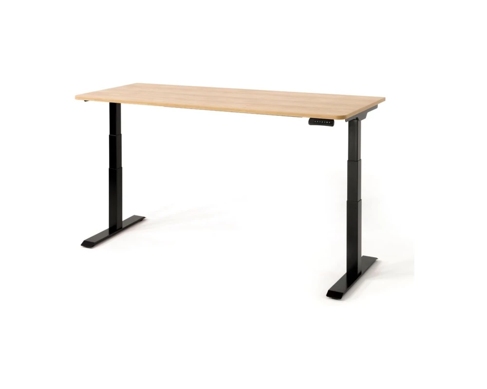 Стол письменный 160x75x65-130 Skid Гикори/Черный