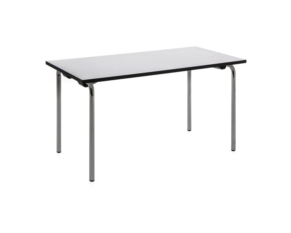 Стол складной 140x70x72 Ibiza Белый/Графит/Хром
