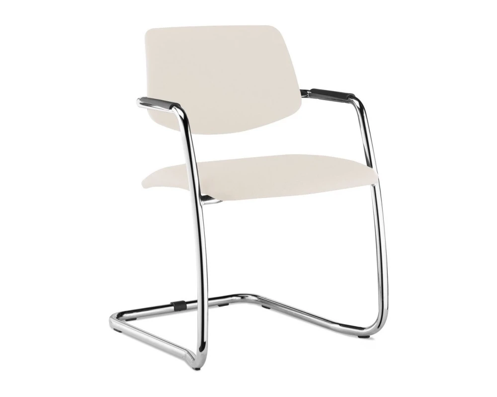 Кресло Urban на полозьях Кожа, Бежевый