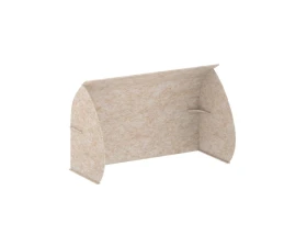 Кабина настольная скругленная на стол VE.KB2-138.8 1380x800x1000 Акустикс / AcustiX images