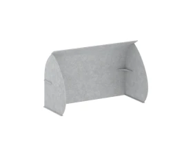 Кабина настольная скругленная на стол VE.KB2-98.7 980x700x1000 Акустикс / AcustiX images