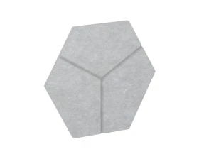 Настенная панель шестигранная (3 луча) VE.NP-6G3L-200 400x346x12 Акустикс / AcustiX images