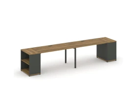 Рабочая станция с опорными стеллажами CN.ORS-204 4000x720x750 Концепт / Concept images