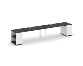 Рабочая станция с опорными стеллажами CN.ORS-204 4000x720x750 Концепт / Concept images