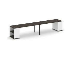 Рабочая станция с опорными стеллажами CN.ORS-204 4000x720x750 Концепт / Concept images