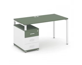 Стол письменный с 1 опорной тумбой CN.SP-303 W 1380/1746x720x750 Concept images