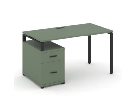 Стол письменный с 1 опорной тумбой CN.SP-305 B 980/1346x720x750 Концепт / Concept images