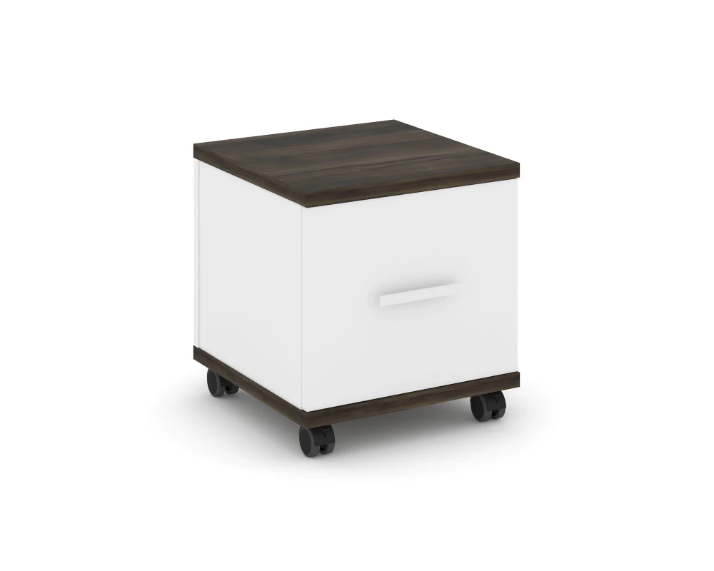 Тумба мобильная 1 распаш. фасад CN.TUM-007 W 420x420x448 Концепт / Concept