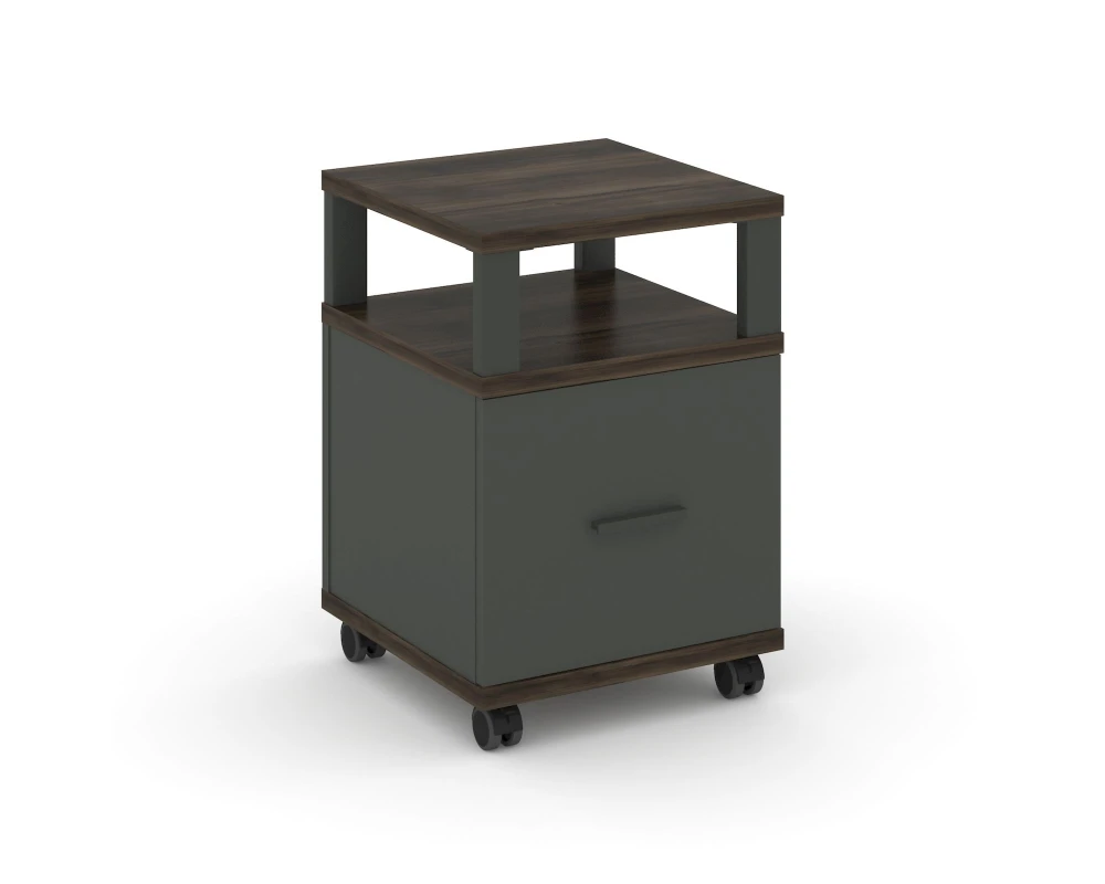 Тумба мобильная 1 распаш. фасад с надставкой CN.TUM-008 A 420x420x615 Концепт / Concept