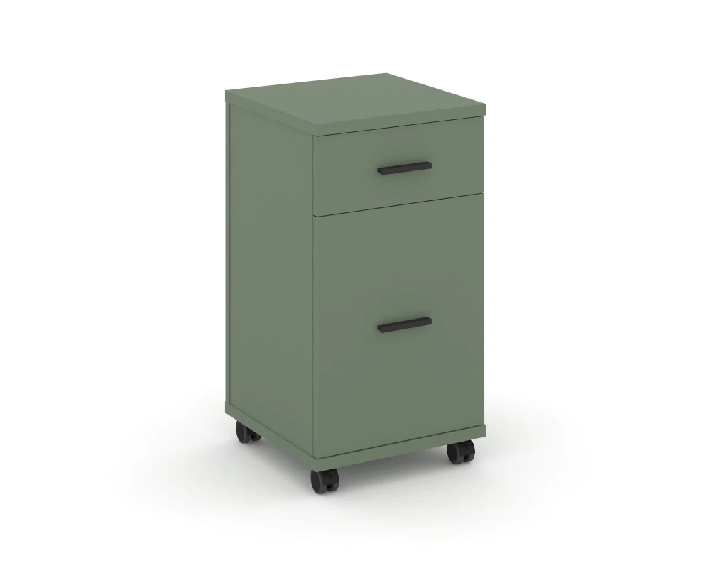 Тумба мобильная 1 ящ. 1 распаш. фасад CN.TUM-011 B 420x420x782 Концепт / Concept