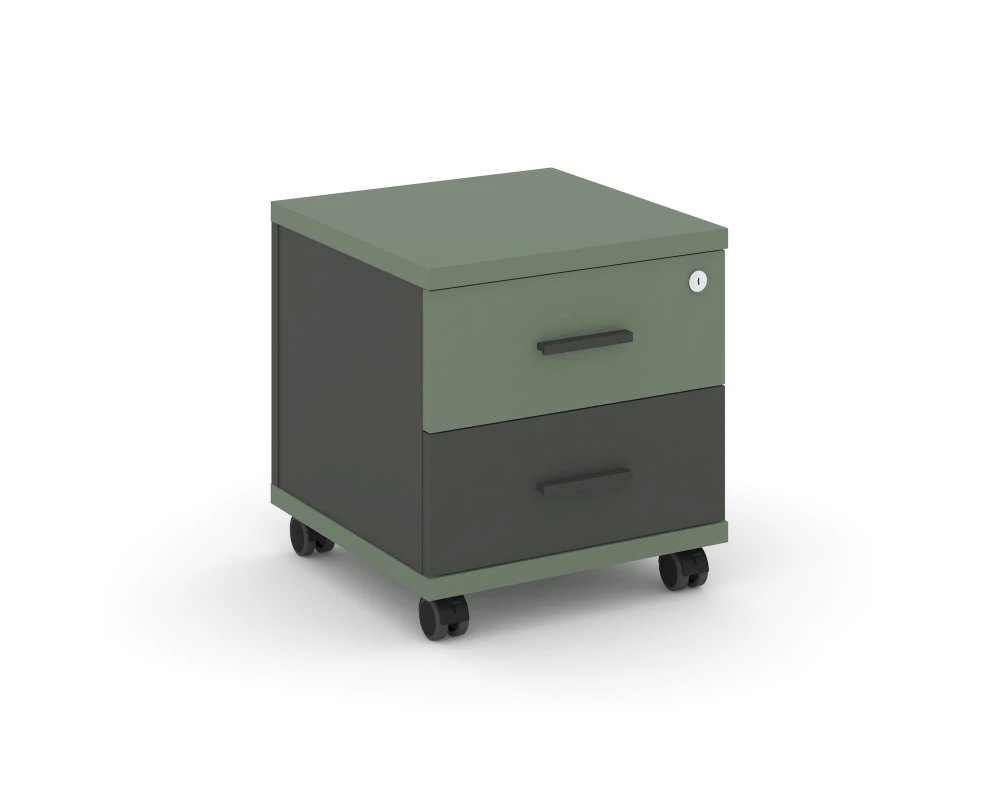 Тумба мобильная 2 ящ. CN.TUM-001 A 420x420x448 Концепт / Concept