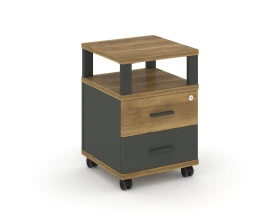 Тумба мобильная 2 ящ. с надставкой CN.TUM-002 A 420x420x615 Концепт / Concept images