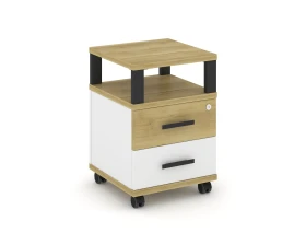 Тумба мобильная 2 ящ. с надставкой CN.TUM-002 B 420x420x615 Концепт / Concept images
