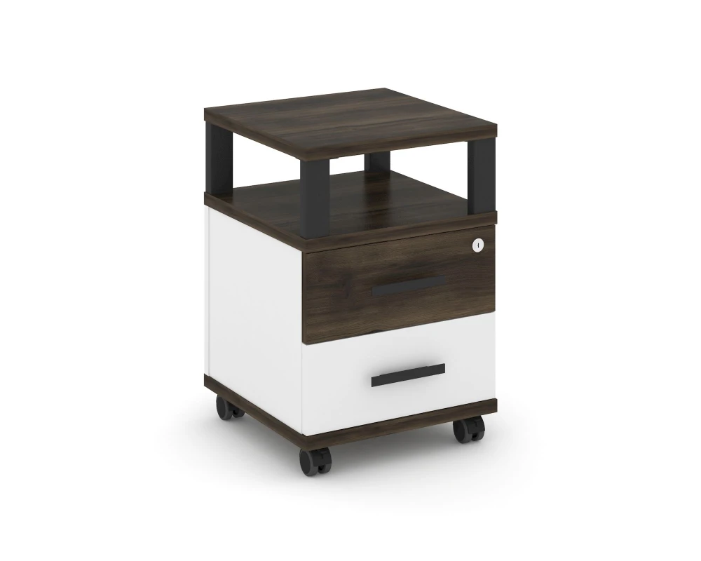 Тумба мобильная 2 ящ. с надставкой CN.TUM-002 B 420x420x615 Концепт / Concept