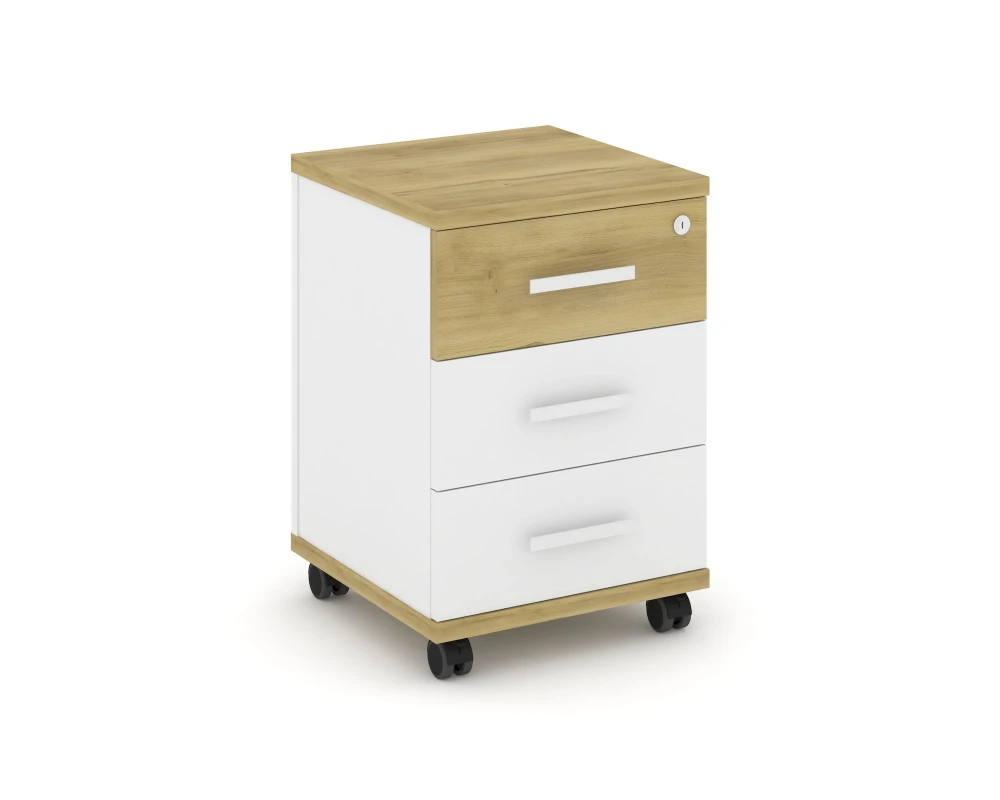 Тумба мобильная 3 ящ. CN.TUM-003 W 420x420x615 Концепт / Concept