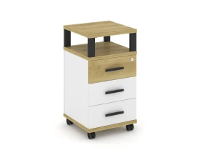Тумба мобильная 3 ящ. с надставкой CN.TUM-004 B 420x420x782 Концепт / Concept images