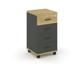 Тумба мобильная 4 ящ. CN.TUM-005 A 420x420x782 Концепт / Concept images