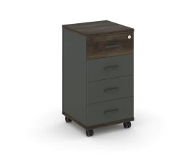 Тумба мобильная 4 ящ. CN.TUM-005 A 420x420x782 Концепт / Concept images