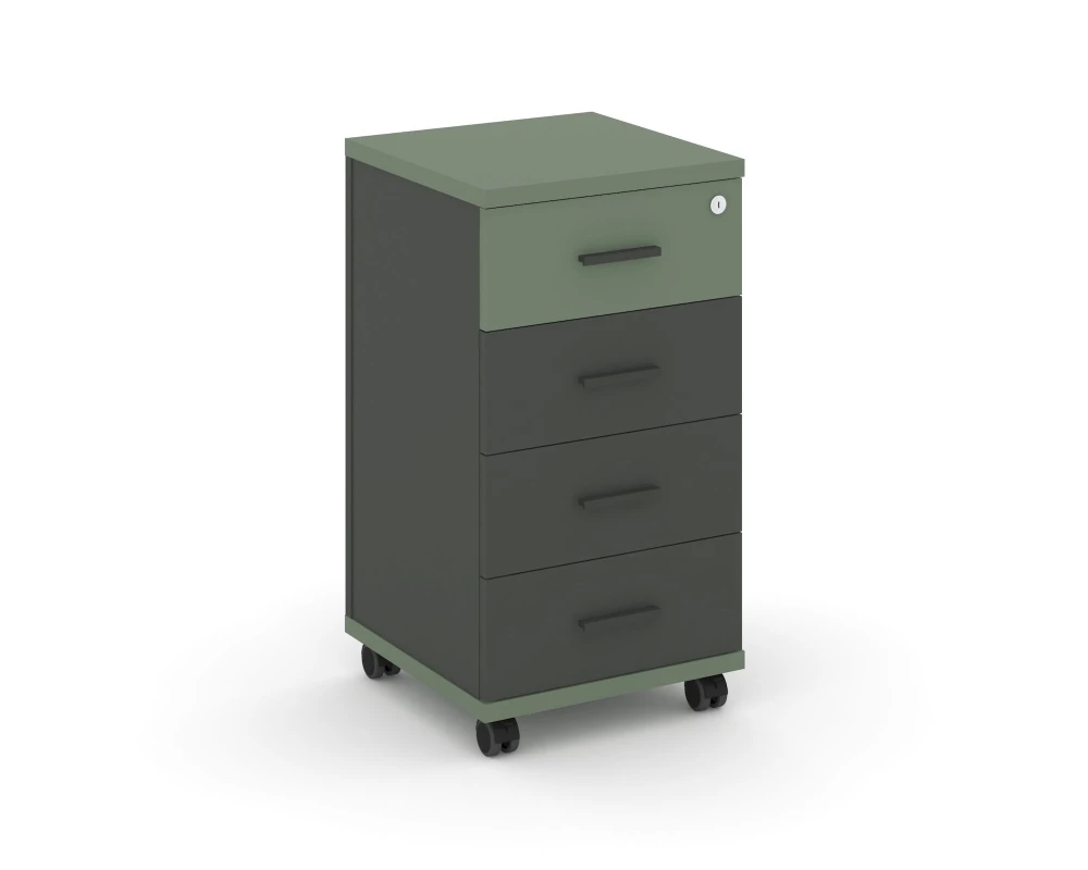 Тумба мобильная 4 ящ. CN.TUM-005 A 420x420x782 Концепт / Concept
