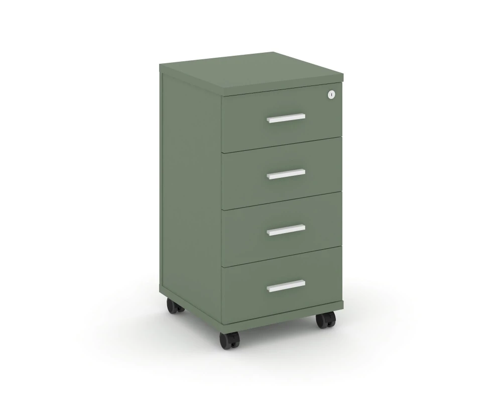 Тумба мобильная 4 ящ. CN.TUM-005 W 420x420x782 Концепт / Concept