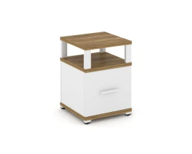 Тумба приставная 1 распаш. фасад с надставкой CN.TUP-005 W 420x420x583 Концепт / Concept images