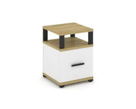 Тумба приставная 1 распаш. фасад с надставкой CN.TUP-005 W 420x420x583 Концепт / Concept images