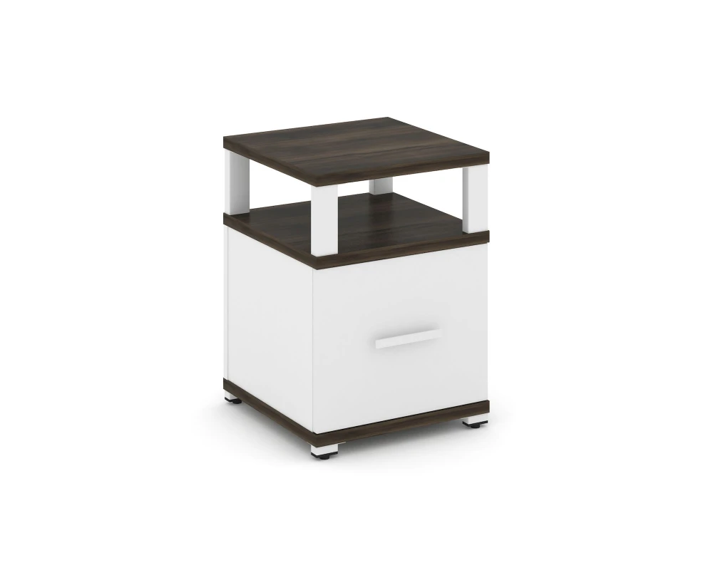 Тумба приставная 1 распаш. фасад с надставкой CN.TUP-005 W 420x420x583 Концепт / Concept