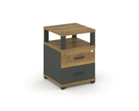 Тумба приставная 2 ящ. с надставкой CN.TUP-002 W 420x420x583 Концепт / Concept images