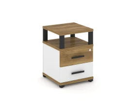 Тумба приставная 2 ящ. с надставкой CN.TUP-002 W 420x420x583 Концепт / Concept images