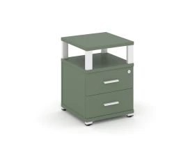 Тумба приставная 2 ящ. с надставкой CN.TUP-002 W 420x420x583 Концепт / Concept images