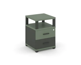 Тумба приставная 2 ящ. с надставкой CN.TUP-002 W 420x420x583 Концепт / Concept images