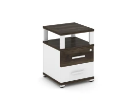 Тумба приставная 2 ящ. с надставкой CN.TUP-002 W 420x420x583 Концепт / Concept images