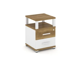 Тумба приставная 2 ящ. с надставкой CN.TUP-002 W 420x420x583 Концепт / Concept images