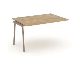 Проходной наборный элемент переговорного стола на плоскоовальной трубе 138x98x75 Эстетика / Estetica images