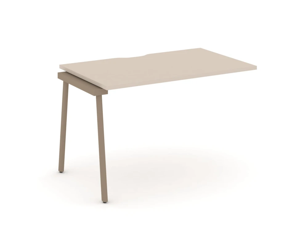 Наборный элемент рабочей станциии с вырезом на плоскоовальной трубе 118x73x75 Эстетика / Estetica