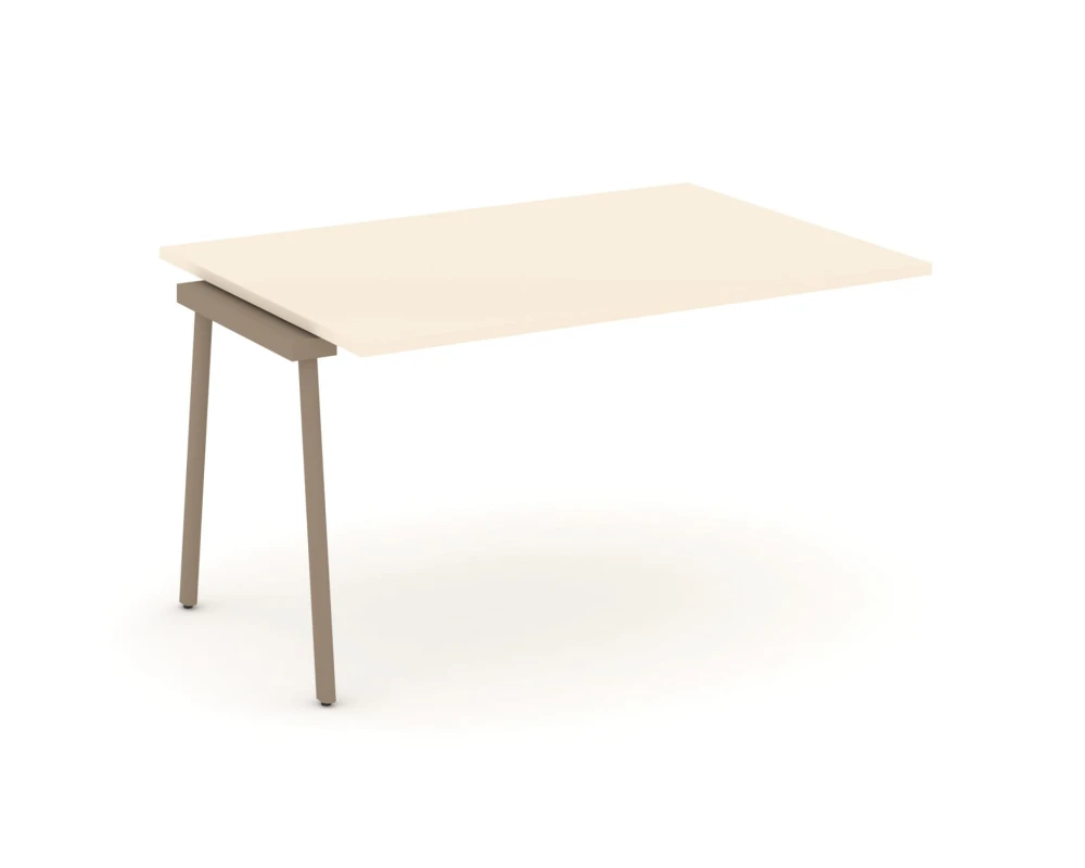 Проходной наборный элемент переговорного стола на плоскоовальной трубе 138x98x75 Эстетика / Estetica